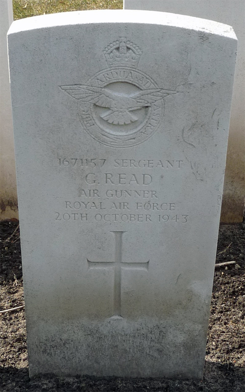 Sgt Graham Read<br /><br /><br />died on active duty - October 20th, 1943